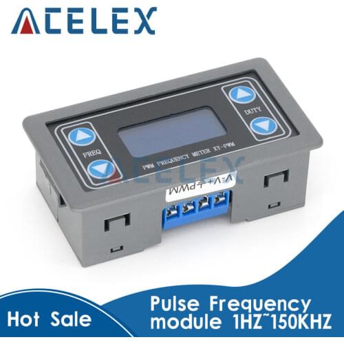 1HZ~150KHZ Signal Generator Digital Display PWM Pulse Frequency Duty Ratio Adjustable Square Wave Rectangular Signal Generator