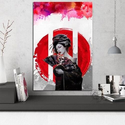 Geisha Japan Modern Wall Art 5D Diy Diamond Painting Full Square Round Embroidery Christmas Gift Wedding DecorationZP-3913