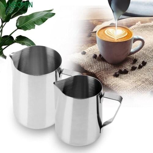 Stainless Steel Milk Frothing Jug Espresso Barista Craft Coffee Latte Pitcher Coffee Pitcher Pull Flower Cup Coffee Supplies