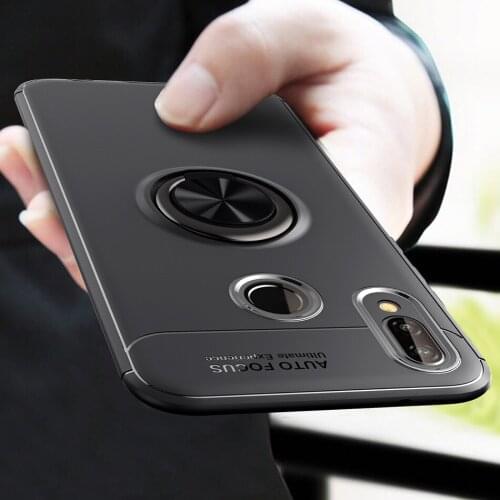 Kolpler Magnetic case For Huawei Honor Play Case Finger Ring Car Holder Stand Cover For Honor Play Case silicone Fundas case