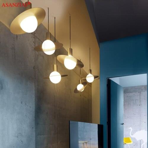 Nordic metal small chandelier single head dining room study bedroom bedside bar G125 pendant lamp