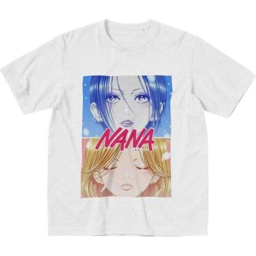 Male Fashion Nana Osaki T Shirt Short-Sleeve Cotton Tshirts Trendy T-shirt Graphic Ai Yazawa Anime Manga Tees Plus Size Apparel