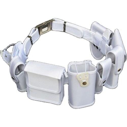 Genuine White duty belt multifunctional belt nylon eight piece set belt