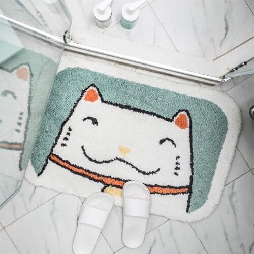 PAYSOTA Bathroom Carpet Creative Mat Door Toilet Bedroom Absorbent Non-slip Rug Can Be Washable