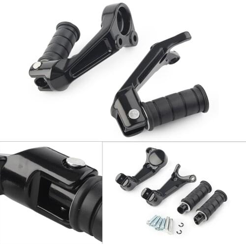 Motorbike Footrests Rear Passenger Foot Rest Pegs Pedals for Victory Octane 2017 Glossy Black