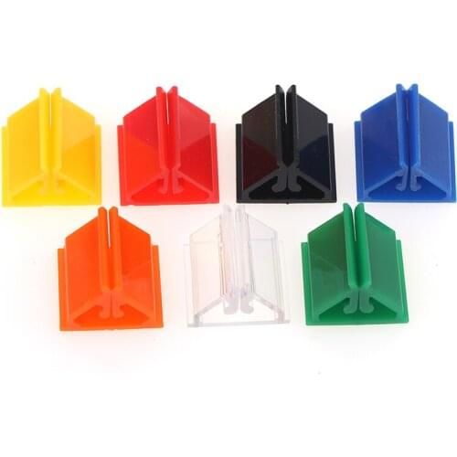 50PCS Black Game Card Stands Board Game Pieces Plastic CardS Base Stand For Paper Card Children Cards Stand Game Accessories