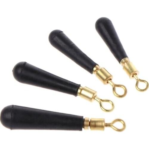 50 Pcs/Set Fishing Float Bobber Copper Ring Floating Rotation Drift Fleet Quick Tackle Floats Bobbers For Casting Fishing