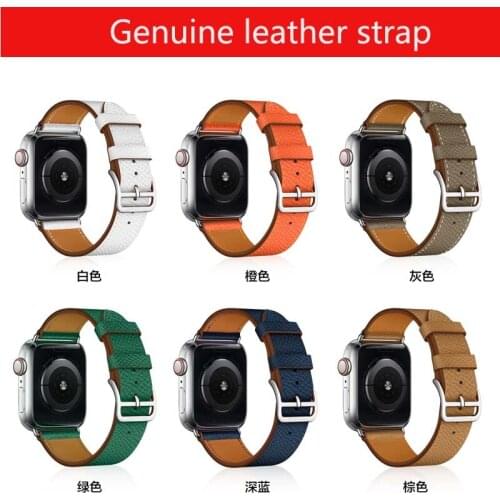 Newest Single Tour Genuine leather band for apple watch SE 6 5 4 3 2 1 watchbands iwatch 38mm 42mm 40mm 44mm straps