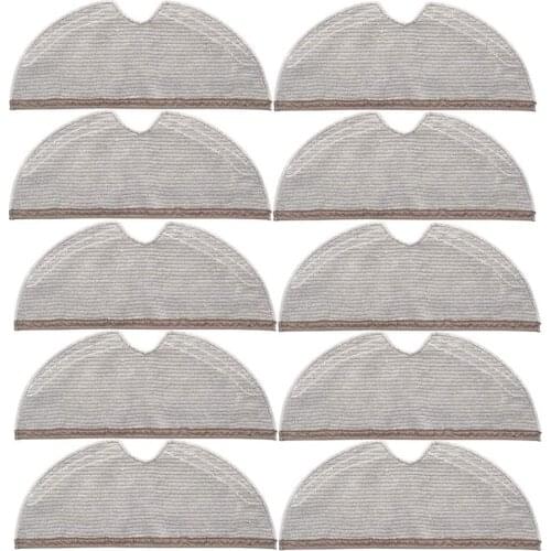 HOT！-10Pcs Full Coverage Mopping Cloths for Xiaomi Roborock S5 S50 S51 S55 S6 S6 MAXV S5 MAX Vacuum Cleaner