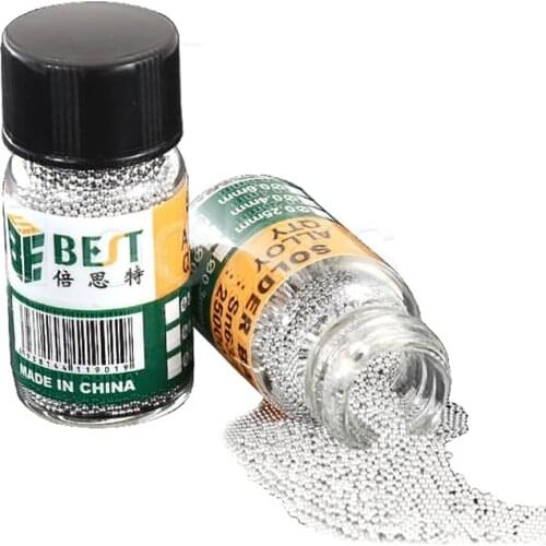 25000pcs BGA 0.2-0.76mm Reballing Balls Leaded for Motherbaord IC Chip Soldering Solder Ball Sn63/Pb37 Tin Material Accessories