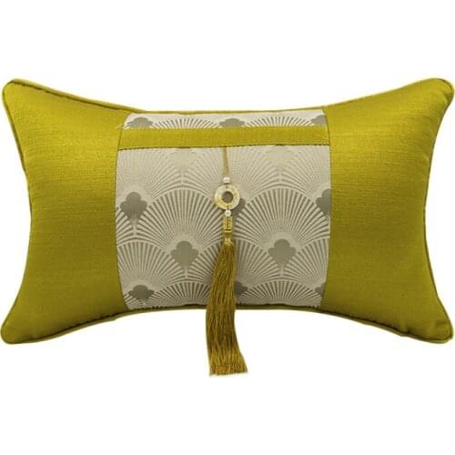 Modern Metal Tassel Cushion Cover Decorative Living Room Sofa Pillow Cover Luxury Light Gold Throw Pillows Cushion
