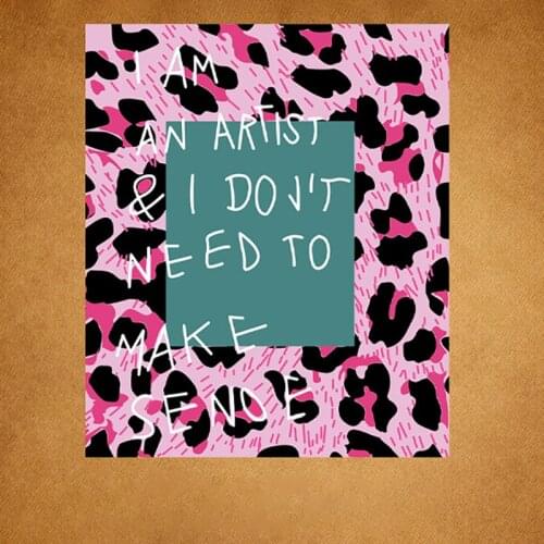 Fashion Patches Pink Leopard Print Iron on Patches for Clothing Heat Transfer Stickers for Clothes Decoration Diy Parches Ropa