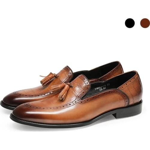 Loafers Casual Dress Party Bridegroom Snake Best Men Shoes Genuine Leather Original Designer Solid Shoes for Men