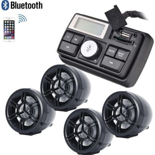 Waterproof motorcycle Bluetooth audio system stereo speaker MP3 radio USB motorcycle security alarm alarm