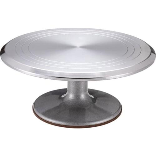 12 Inch Rotating Cake Decorating Stand Cake Stand Aluminium Alloy Revolving Cake Turntable Cake Decorating Table