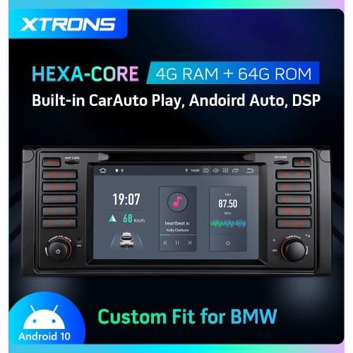 XTRONS Qualcomm Bluetooth 5.0 Android 10.0 PX6 Car Stereo Radio DVD Player GPS For BMW E39 1995-2003 M5