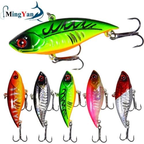 1PCS Sinking VIB Fishing Lure 6.5cm 11g Lipless Crankbait Artificial Hard Bait All Depth Winter Pike Bass Fishing Tackle