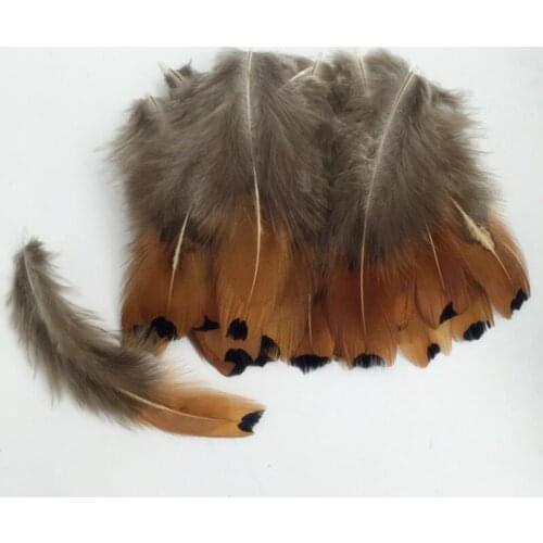 100Pcs/Lot 5-9CM Beautiful Natural Grey Ringneck Pheasant Feathers Small Pheasant Feathers for Women Fascinator DIY Accessories