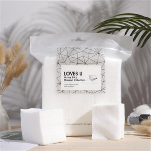 1000 Pieces Makeup Remover Thin Moisturizing Hydropathic Compress Pure Cotton Pads Beauty Tools E388