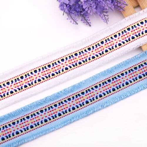 4.5CM 3Yards Colorful tassel lace clothing accessories lace DIY hand-made clothes, tablecloth, sofa, curtain fabric material