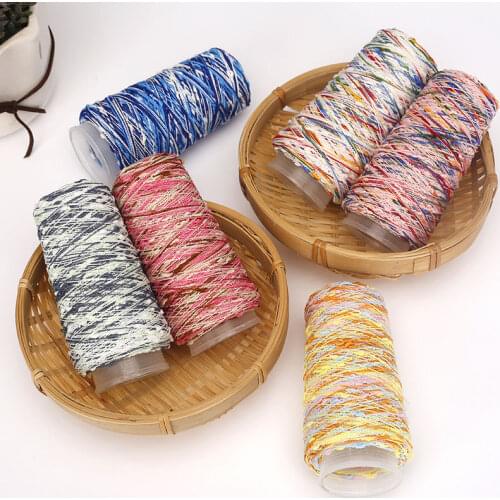 50G Water Beaded Gold and Silver Thread Fancy Partner Thread for Knitting Scarf Garment