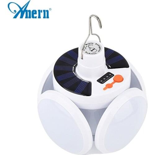 Anern Rechargeable Night Light Outdoor Camping Lamp Solar LED Torch Emergency Lights Portable Searchlights Great Lantern Led