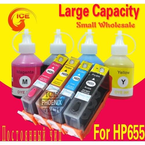 Compatible for HP 655 for HP Deskjetjet 3525 4615 4625 5525 6525 ip655 Ink Cartridge