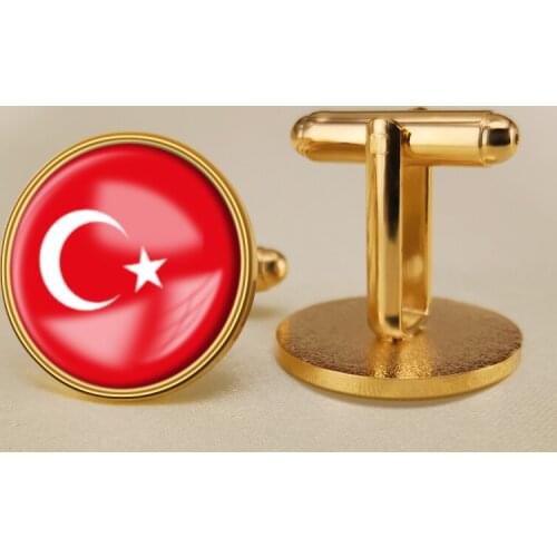 Coat of Arms of Turkey Turkish Flag National Emblem Cufflinks