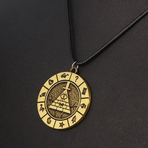 Gravity Bill Time Gem Cabochon Necklace The Town Choker Brown Necklaces Pocket Watch Pendant Necklace