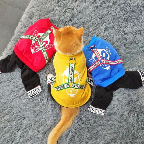 HOOPET Pet Dog Clothes Cotton Puppy Four-legs Sweaters Coats Puppy Clothing Outfit for Chihuahua Pets Products