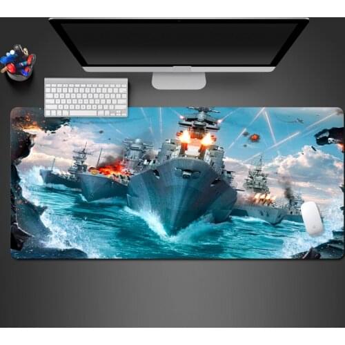 Super Hot War Sea Warship Game Mousepad Player High Quality Game Mouse Pad Stylish Computer Keyboard Table Pad Large Game Mats