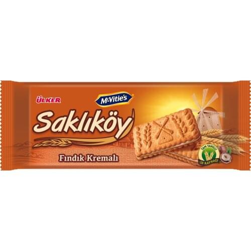 Ülker Saklıköy Hazelnut Cream Biscuit 100 Gr