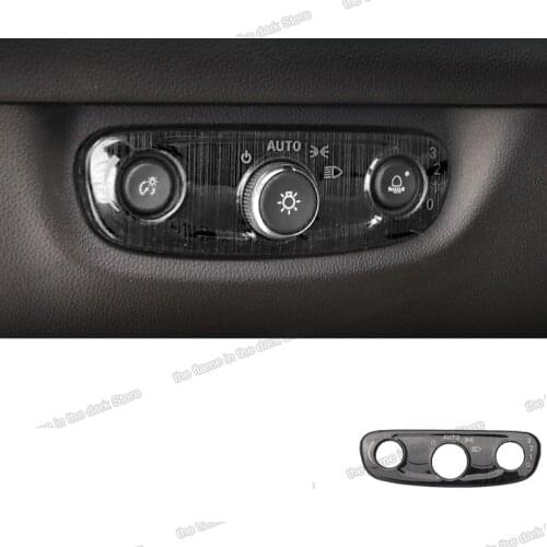 Lsrtw2017 Stainless Steel Car Headlight Switch Knob Sticker Panel for Buick Regal Opel Insignia 2017 2018 2019 2020 Accessories