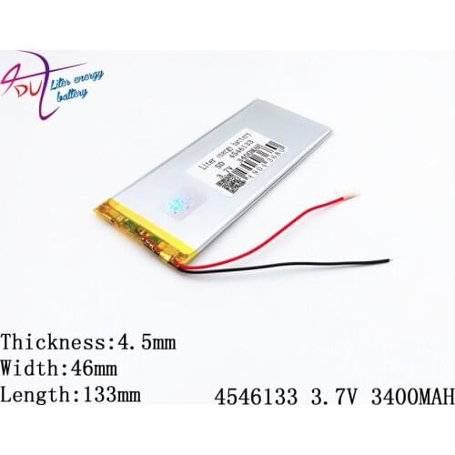 Best battery brand 4546133 tablet battery 4545135 3.7V 3400mAh Tablet For GPS DVD DVR Power bank Tablet PC