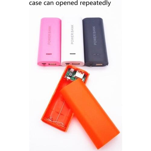 Fashion 5600mAh 2X 18650 USB Power Bank Battery Charger Case DIY Box For iPhone for 18650 Batteries