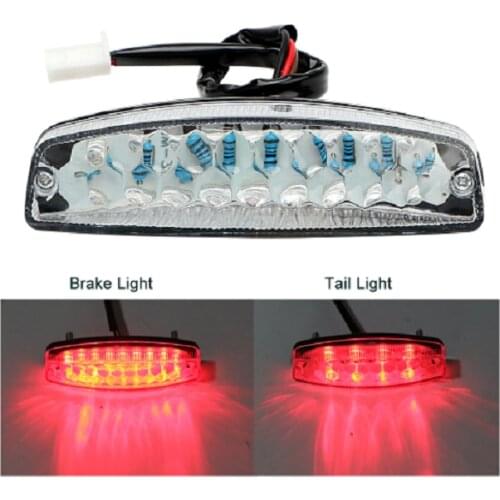 Motorbike Red LED Rear Brake Stop Tail Light Lamp for Cafe Racer ATV