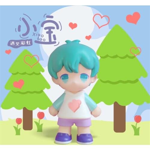 Genuine Xiaobao meets the rainbow series blind box tide play girl heart toy to do desktop decoration doll