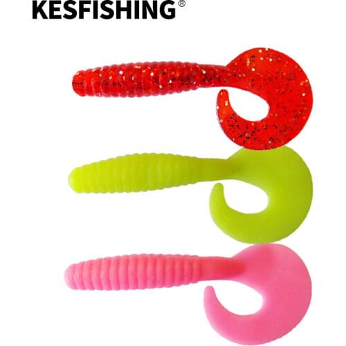 KESFishing Shad Lure Fishing Bait JKCT80 80mm 5g 6pcs Peche Rubbler For Fishing Jigging Lures Pike Trout Sea