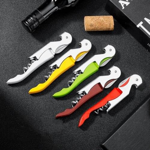 Stainless Steel Cork Screw Corkscrew Multifunction Wine Cap Opener Beer Cap Bottle Opener Kitchen Bar Tools Accessories