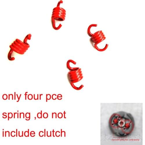 Spring 4 Pcs Red for Racing Heavy Duty 2 Stroke 43-49cc Clutch Centrifugal Embrague Pad Engine Pocket Dirt Bike ATV Quad