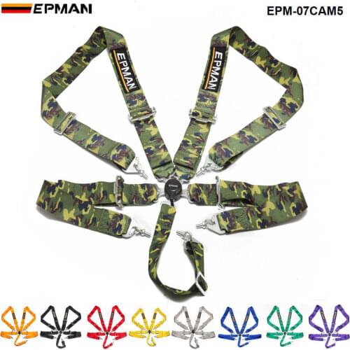 Epman Universal 5 Point 3" Camblock Quick Release Racing Seat Belt Harness EPM-07CAM5