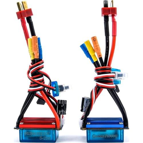 Waterproof 25A 2~3s ESC Electric Speed Controller 5V/2A BEC for RC 1/14 1/16 1/18 RC Car 2838 2845 Brushless Motor