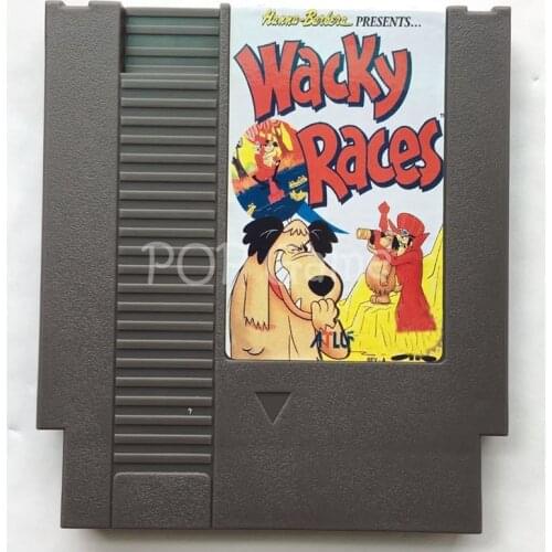 Wacky Racer 72 Pin Game Cartridge for 8 Bit Video Game Console Region Free English Language