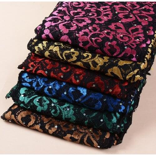 10Meters/Lot Elastic Lace Ribbon Embroidered African Lace Fabric Stretch Elasticity Lace Trim Clothing accessories Wedding Dress