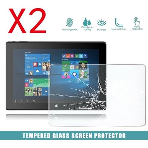 2Pcs Tablet Tempered Glass Screen Protector Cover for Linx 10V32 10 Inch Full coverage Anti-Scratch Explosion-Proof Screen
