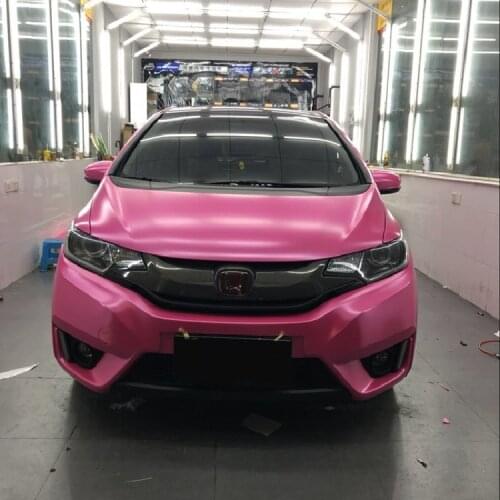 2pcs 50*150cm Electro Coating Princess Pink Car Body Film Color Change Vinyl Wrap Stickers for Women Car Bicycle etc Styling