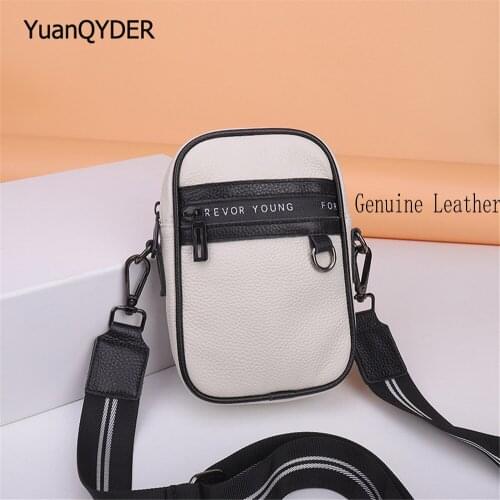 2021 Summer New Ladies Mobile Phone Bag Fashion Letter Design Women Messenger Bags Womens Genuine Leather Shoulder Bag Bolsos