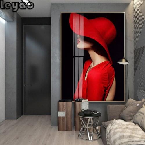 Diy 5d Diamond Painting Cross Living Room Decorative Black Red Picture Girls Wall Art Home for Decor
