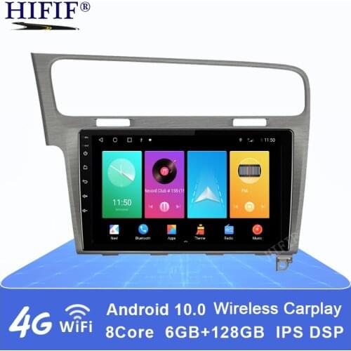 4+64GB Car Radio For VW/Volkswagen/Golf 7 2 din Android 10 Autoradio Multimedia GPS DVR Camera RAM 4GB ROM 64GB Radio IPS FM