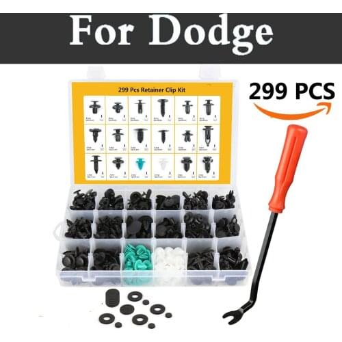 299pcs Car Push Retainer Kit Door Panel Trim Clips Rivets With Fastener Remover For Dodge Journey Magnum Nitro Stratus Viper